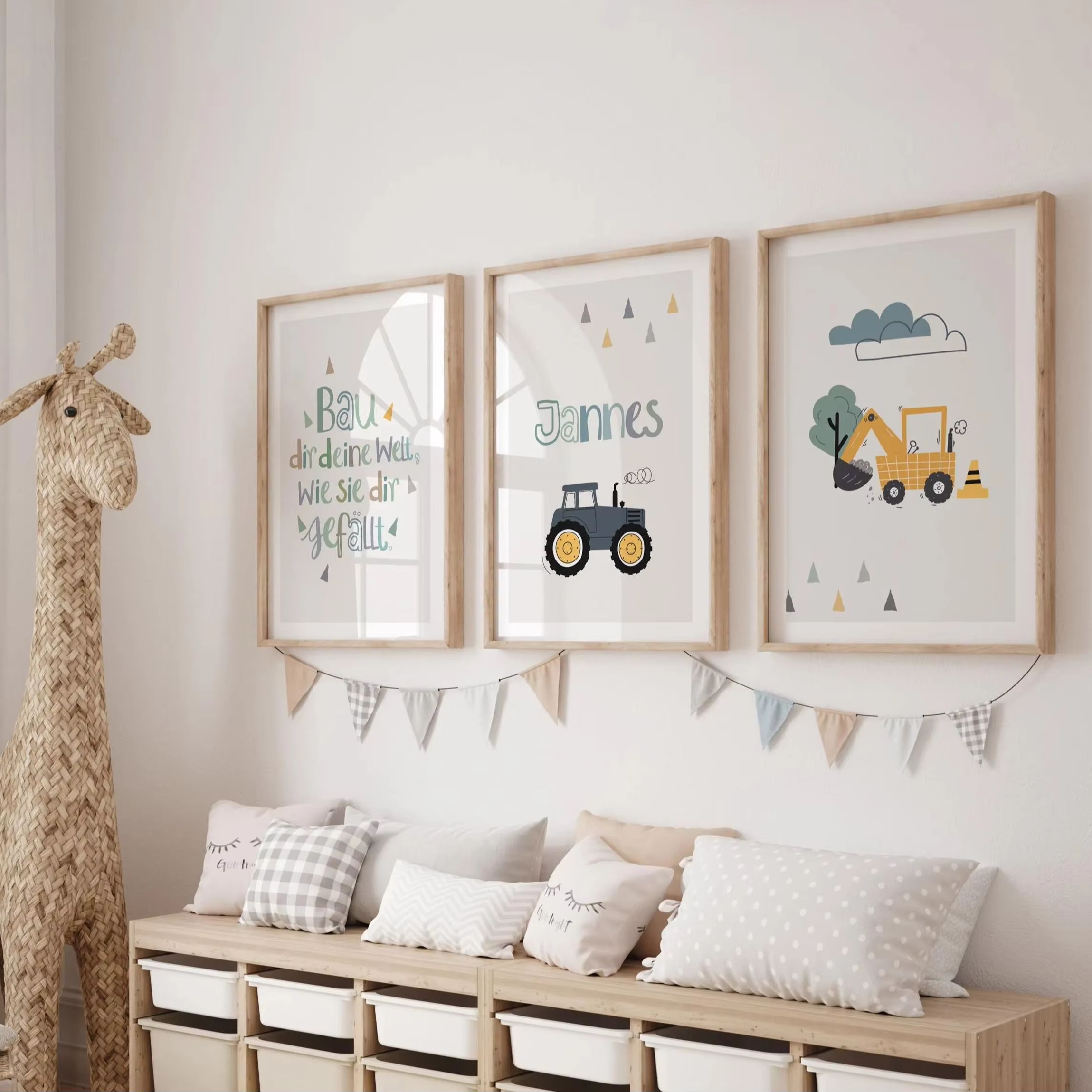 3pcs/set Cartoon Excavator Tra - Home Decor Theme review and price