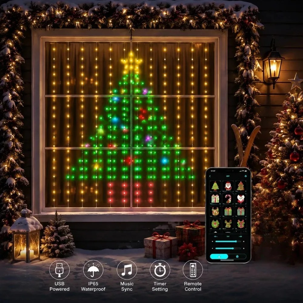 Christmas Light String LED Cur - Home Decor Free App review and price