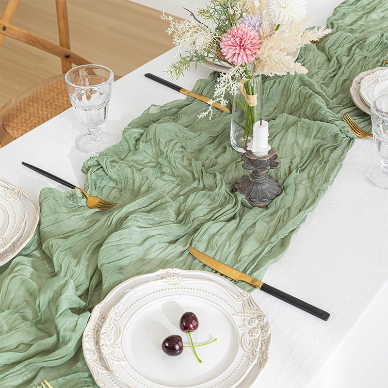 Boho Gauze Table Runner, Crink - Linen Table Runner review and price