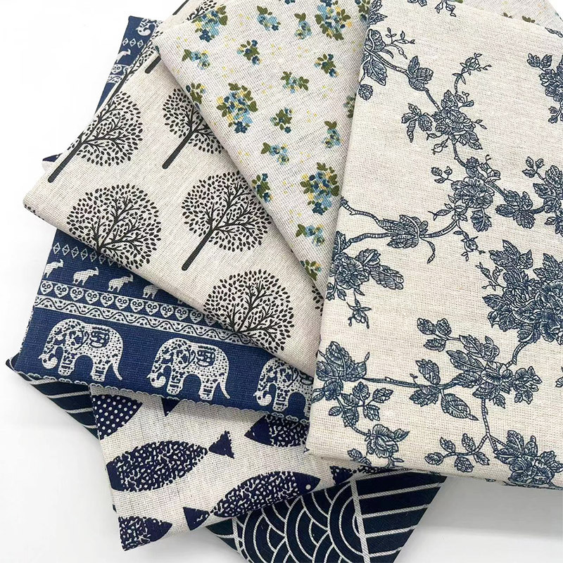 Vintage Blue Floral Cotton Lin - Linen Table Runner review and price