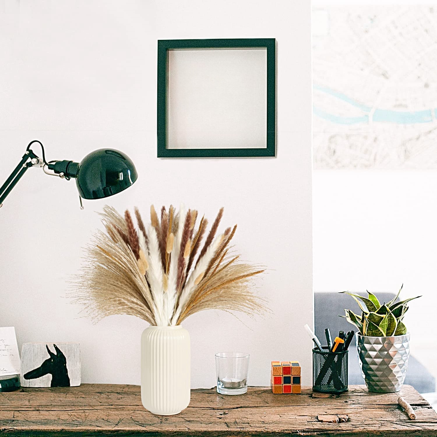 Autumn Vintage Mixed Dried Flo - Pampas Grass Decor review and price