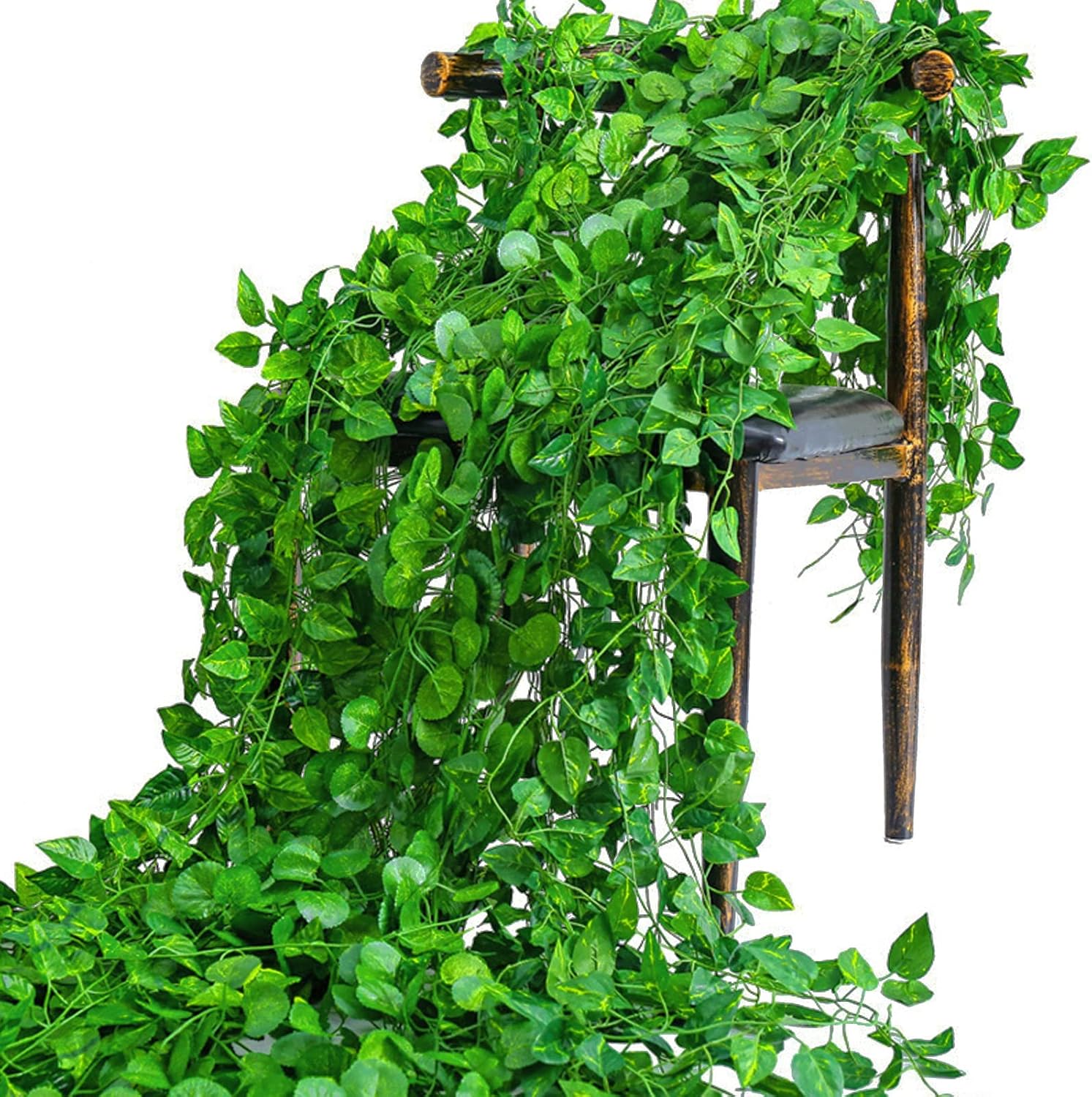 Artificial Green Ivy Leaf Ratt - Rattan Plant Basket review and price